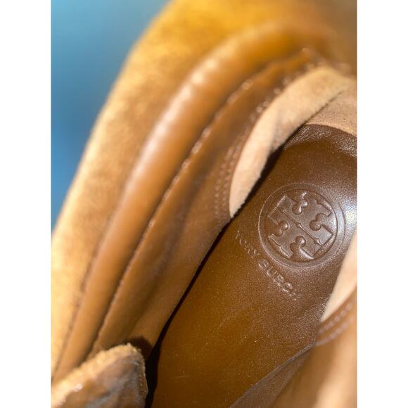 Tory Burch Huntington Beaded Floral Moccasin Flat Booties Size 5 - Picture 8 of 11